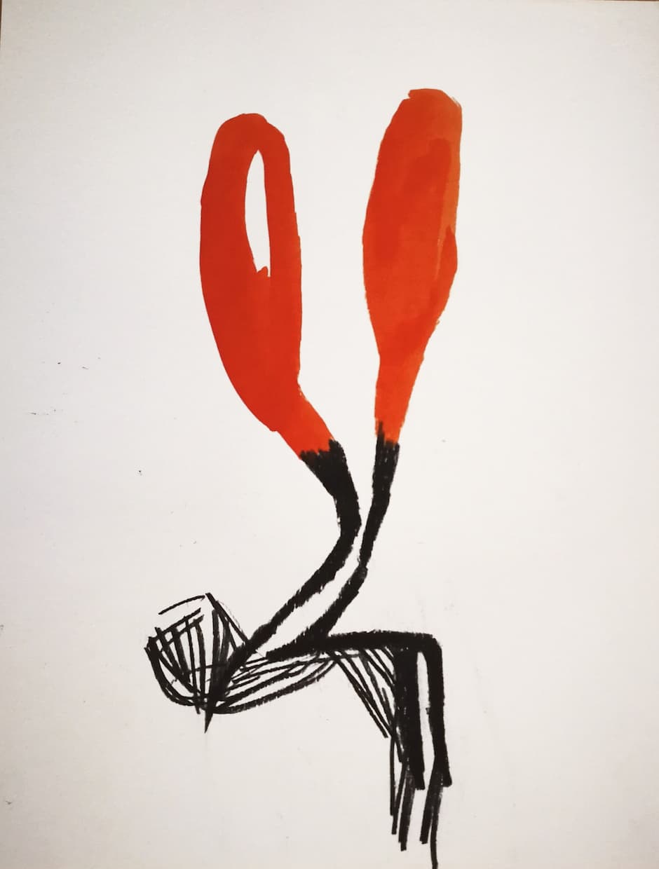 Marina de Caro, Grammaire du vol 2, 2017. Encre et fusain sur papier, 21,5 x 28 cm. Achat à l'artiste. Collection Frac Provence-Alpes-Côte d'Azur. © droits réservés