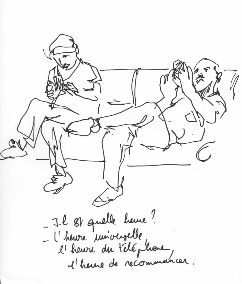 Diane Guyot de Saint Michel, @Plan blanc, juin 2020. 50 dessins de 21 x 29,7 cm chacun. Feutre sur papier A4. Achat à l'artiste. Collection Frac Provence-Alpes-Côte d'Azur. © Adagp, Paris