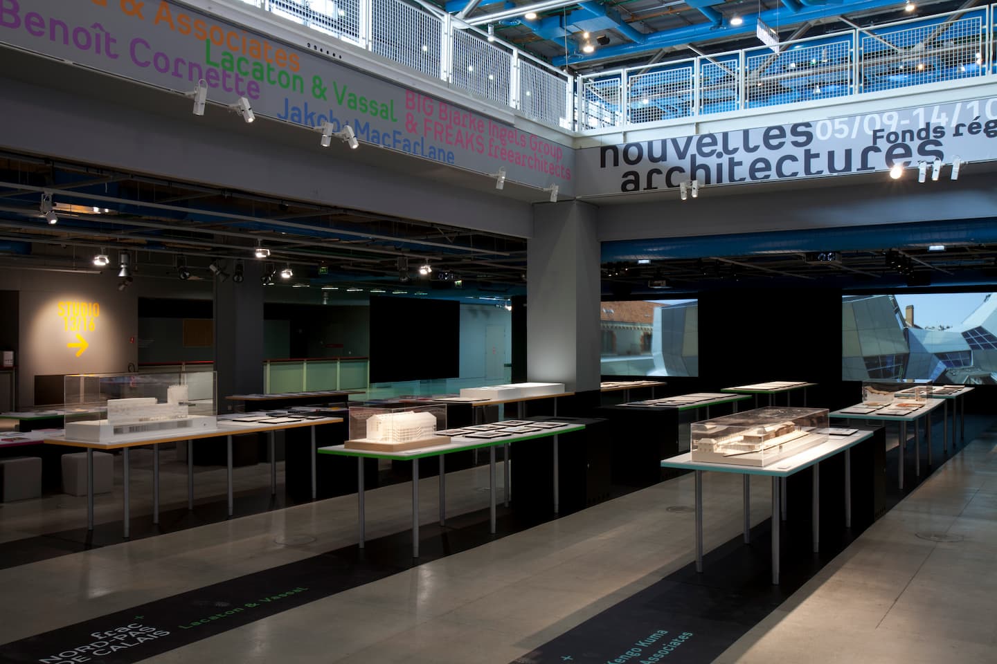 Vue de l'exposition Frac - Nouvelles architectures au Centre Pompidou, du 5.09 au 14.10.2012. © Photographie Hervé Véronèse