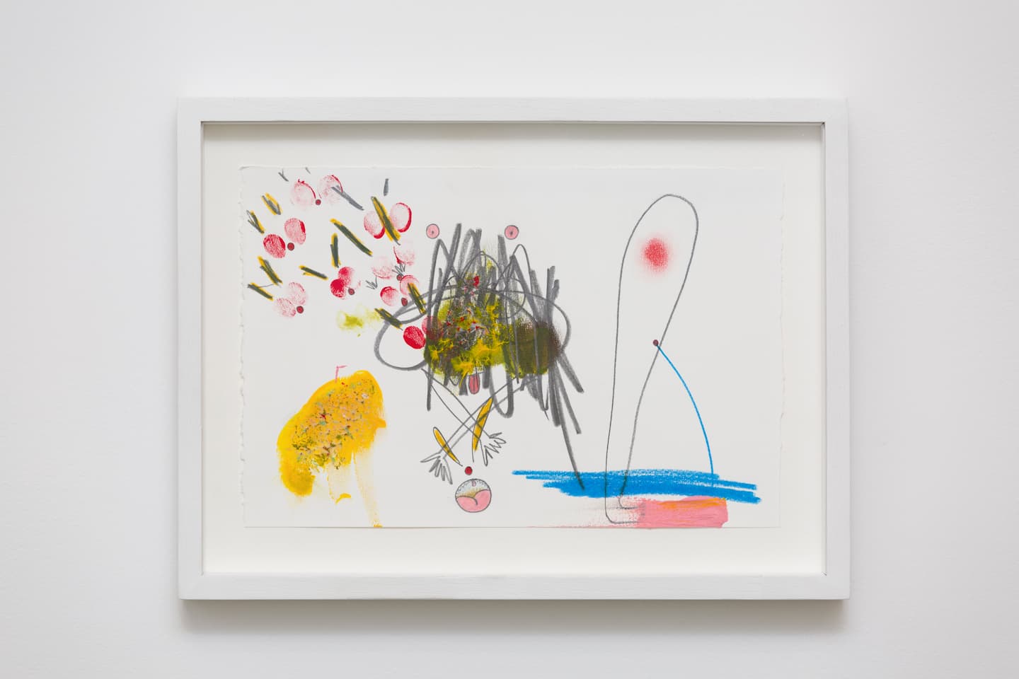 Mika Rottenberg, MRLA022, 2020. Graphite et crayon de couleur sur papier 19,1 x 28,3 cm. Achat à la Galerie Laurent Godin. Collection FRAC Bourgogne. ©DR