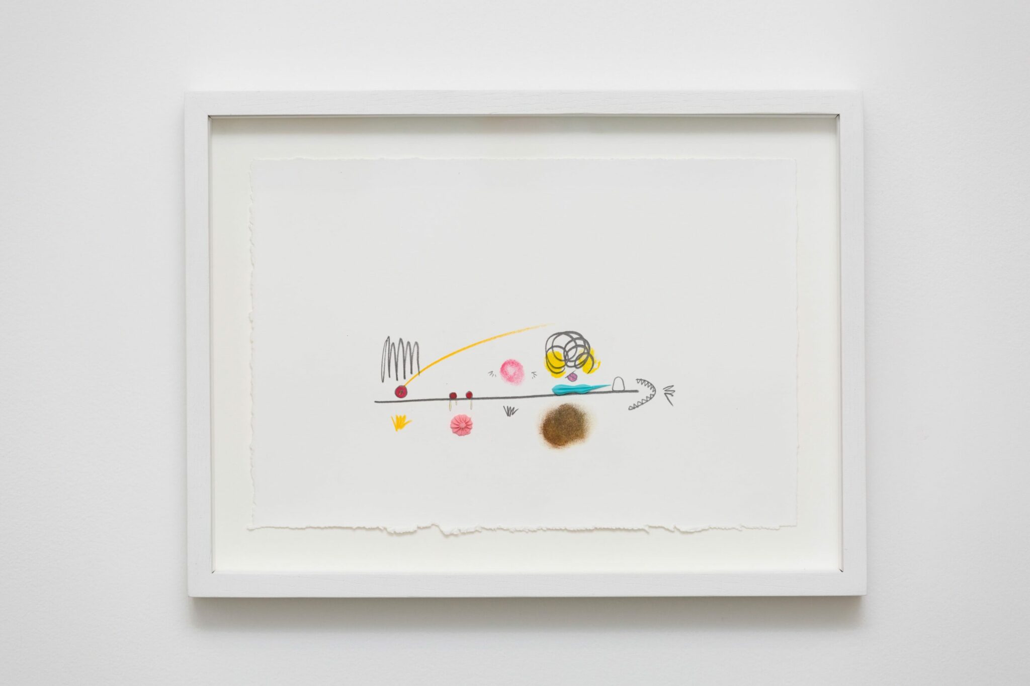 Mika Rottenberg, MRLA036, 2020. Graphite et crayon de couleur sur papier 19,2 x 28,4 cm. Achat à la Galerie Laurent Godin. Collection FRAC Bourgogne. ©DR