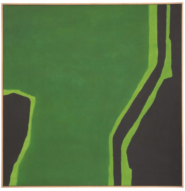 Untitled [Post-Rome], green - 1964 , Courstey Charles Pollock Archives, Paris