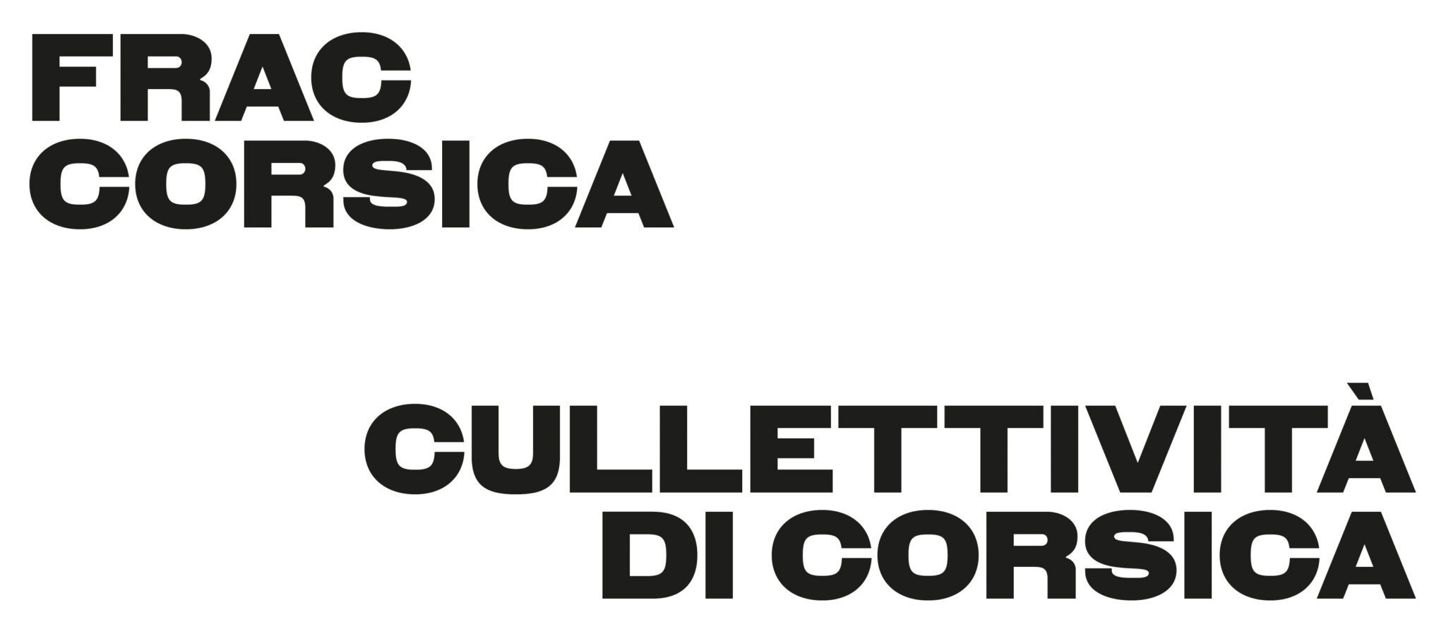 Logo FRAC Corsica, Graphisme : Anna Toussaint et Eliott Grunewald