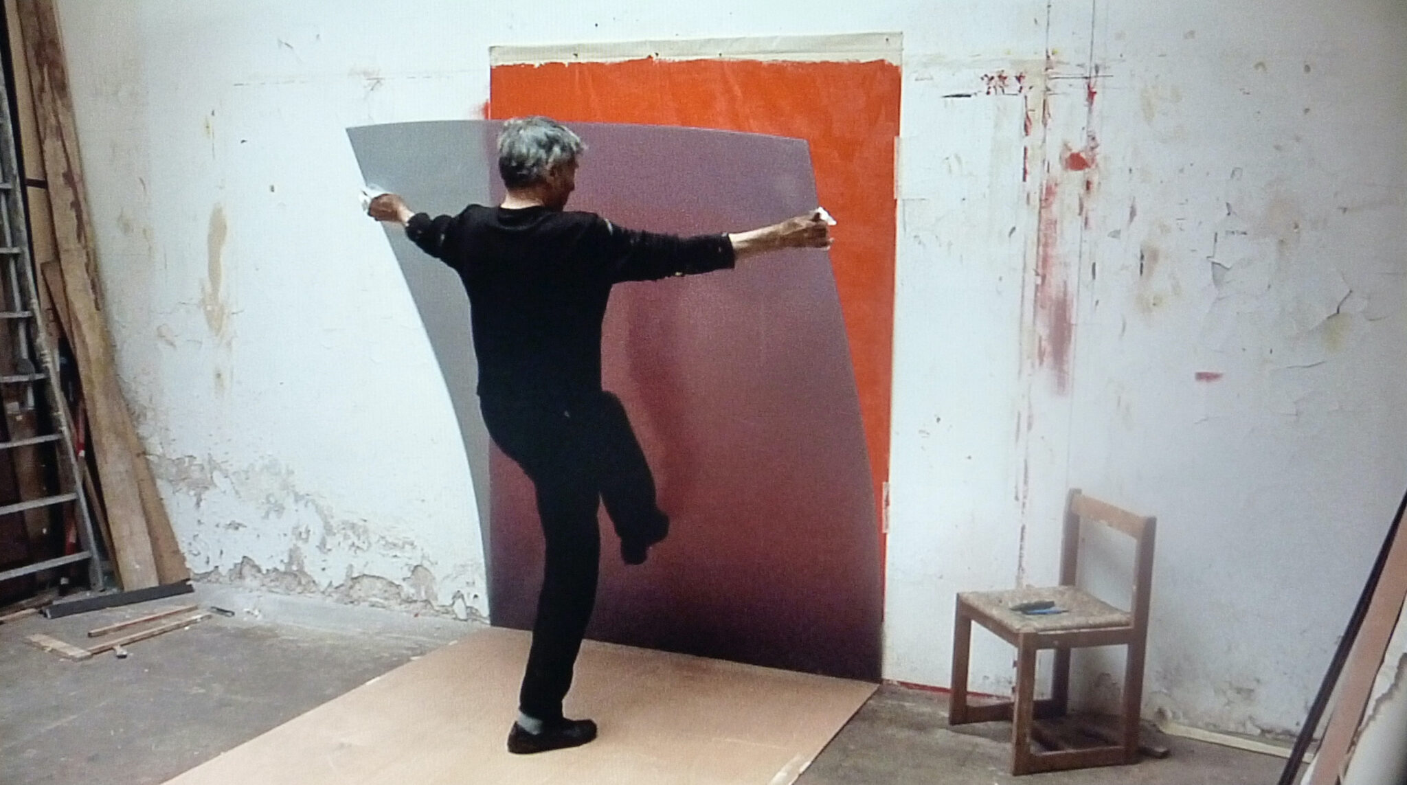 « Dans l’atelier de Jean-Pierre Bertrand », vidéogramme du film, 2010, Copyright : Didier Morin