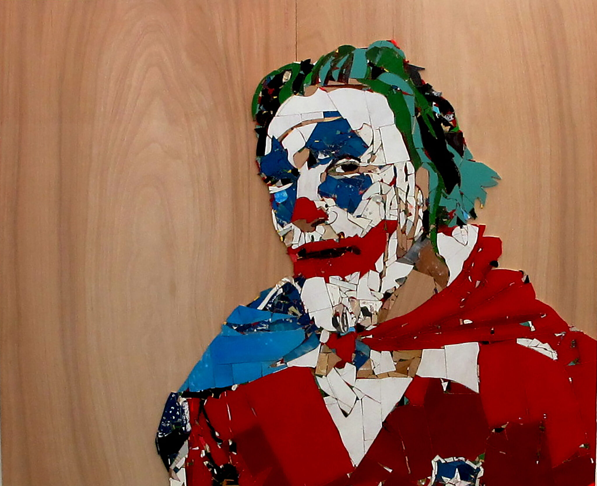 Karim Ghelloussi, Sans-titre (Ceux qui vivent) 7, 2020, Marqueterie / Chutes de bois, 154 x 150 x 5 cm © Adagp, Paris, 2023