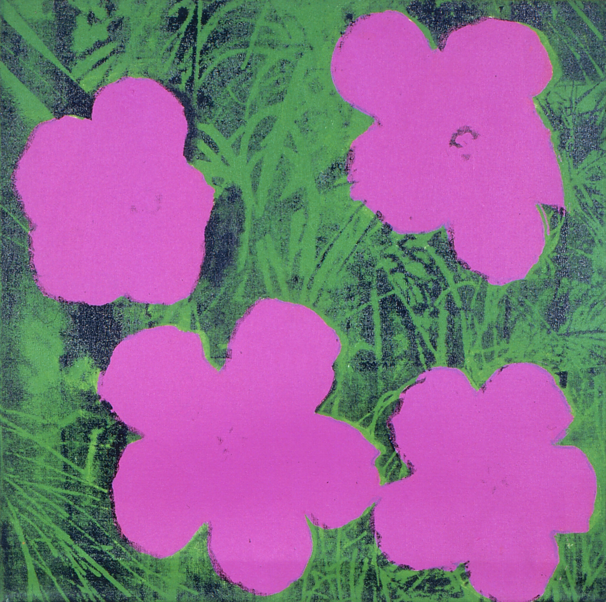 Sturtevant, Warhol Flower, 1964-1965. Collection Frac Bretagne © Sturtevant Estate, Paris. Crédit photographique : Pierre Tressos