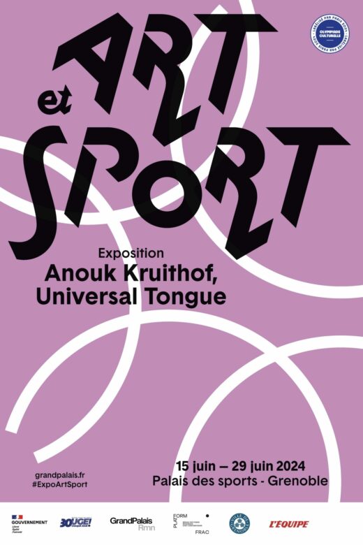 Affiche de l'exposition Universal Tongue au Palais des sports de Grenoble