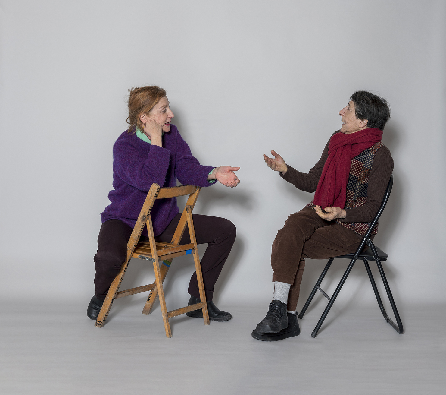 La Ribot et Esther Ferrer, 2024. © Frac Franche-Comté. Photo : Blaise Adilon