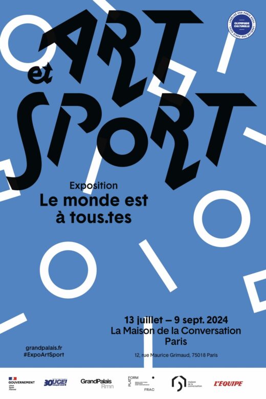 Affiche de l'exposition Art & Sport à la Maison de la conversation à Paris