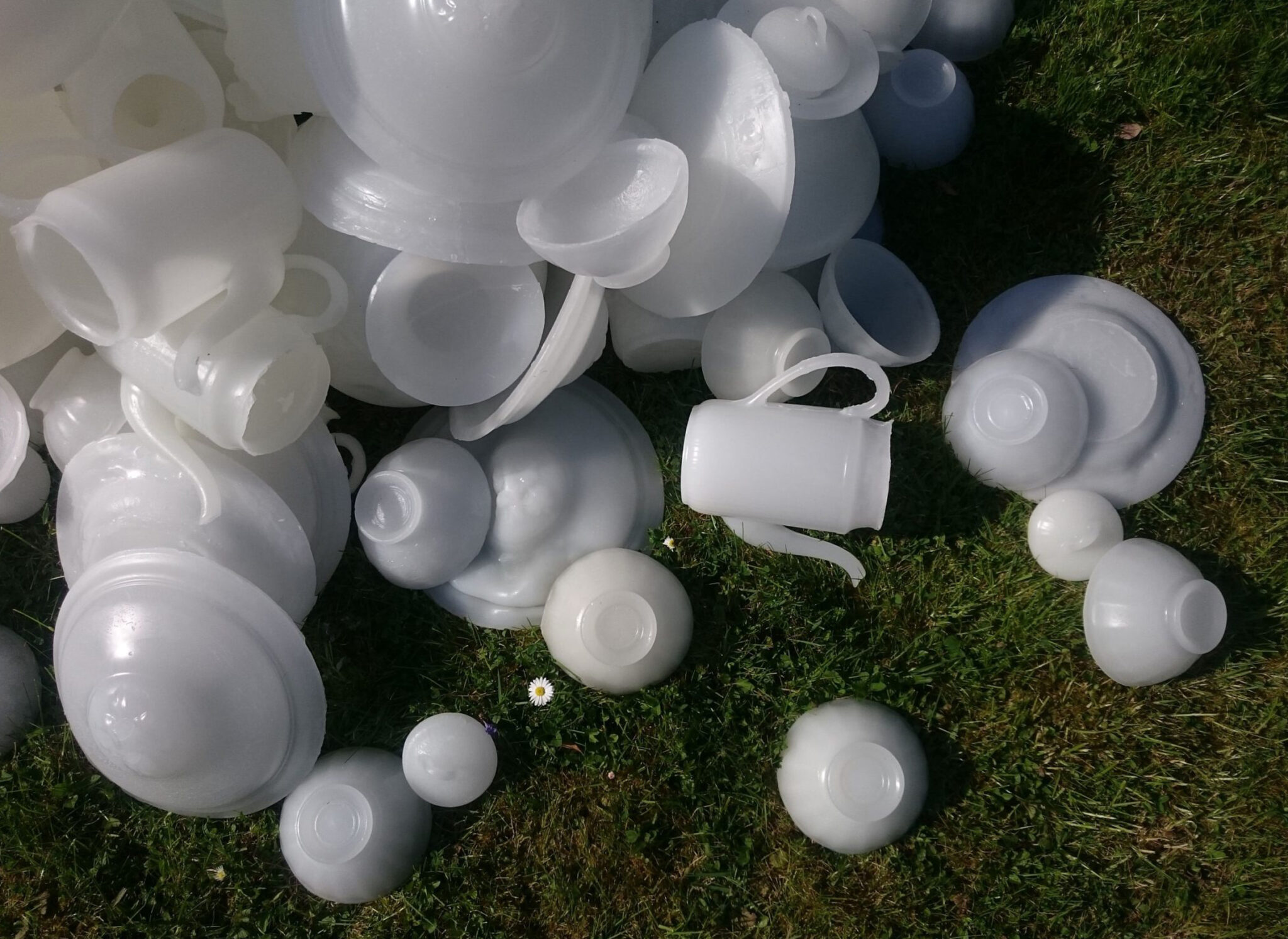 Elise Grenois, vue de l'exposition Au four et au moulin, Musée de Sarreguemines, 2018. Courtesy de l'artiste.