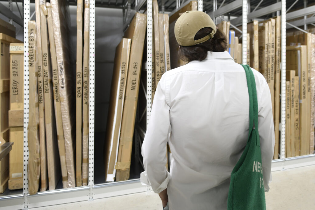 Visite des Réserves pour Paris Gallery Week-end. Crédit photo : Francesca Avanzinelli.