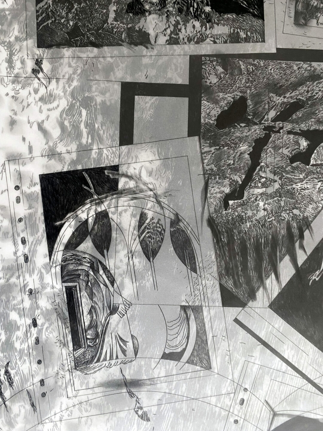 G&eacute;raldine Pastor Lloret, Cette perturbation - Un moment dans l&rsquo;obscurit&eacute; (d&eacute;tails), 2025-2026. Production Frac Franche-Comt&eacute;. Collection de l'artiste &copy; Adagp, Paris 2026