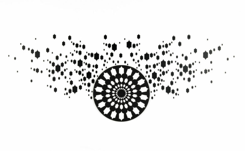 Philippe Decrauzat, Round DM extended, 2003. Collection Frac Franche-Comt&eacute;. &copy; Adagp, Paris 2026