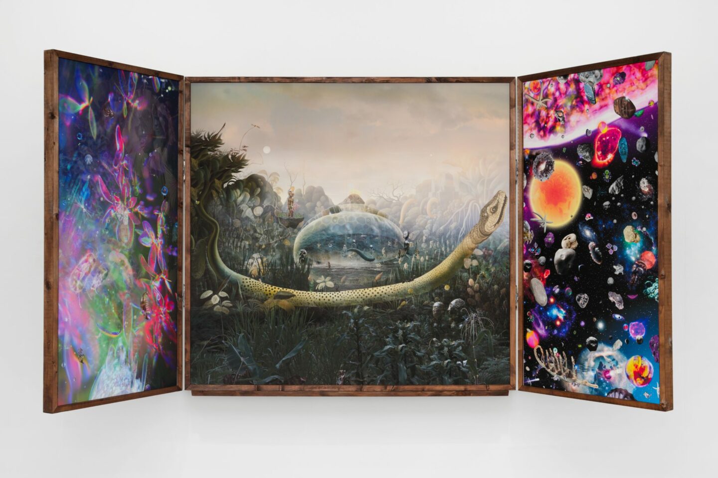 Josèfa Ntjam, "The Undercommons", 2025. Courtesy de la Galerie Nicoletti. Photo : Galerie Nicoletti